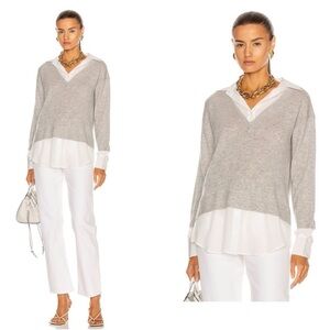 Veronica Beard Brami Mixed Media Sweater